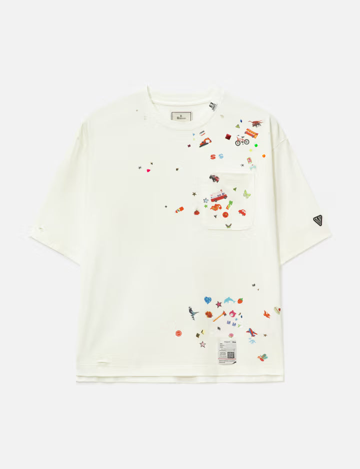 Kids Sticker Printed T-Shirt