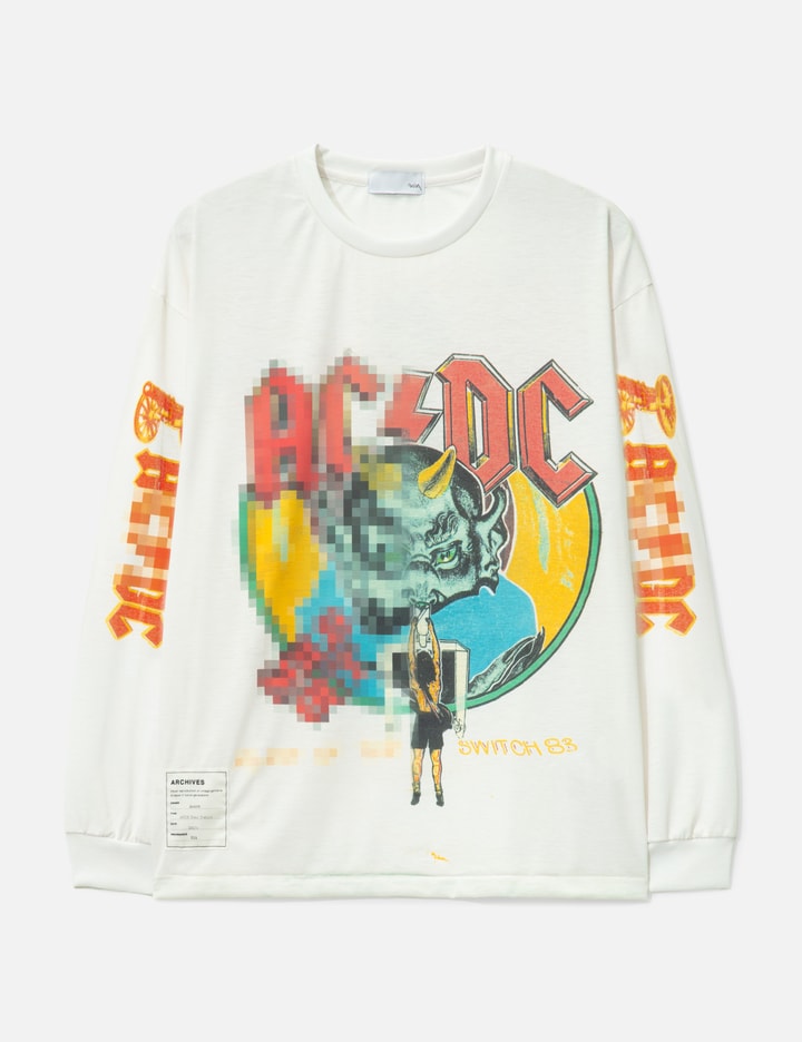 Long Sleeve Trompe L'oeil Mosaic T-shirt