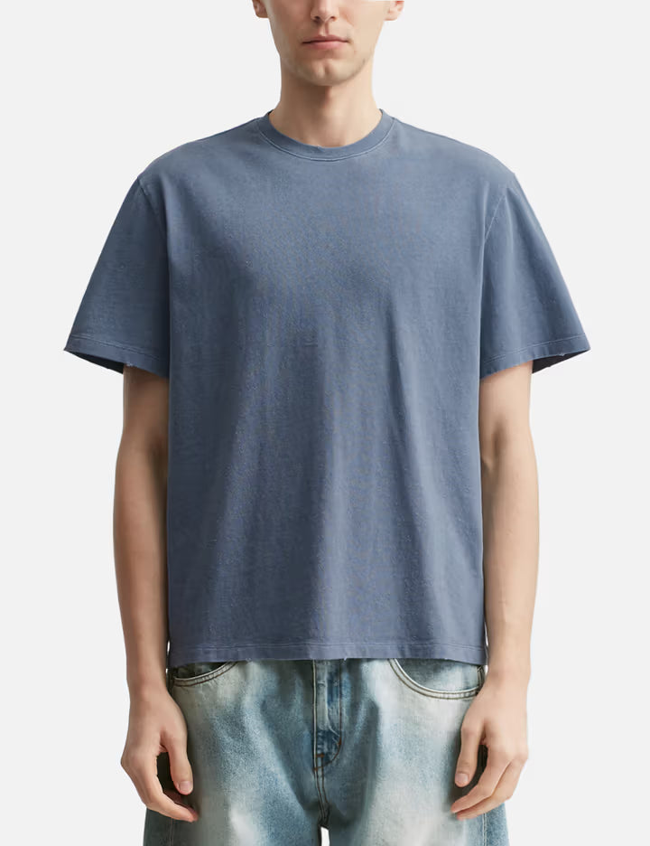 Damaged Color Dyed Crop T-shirt