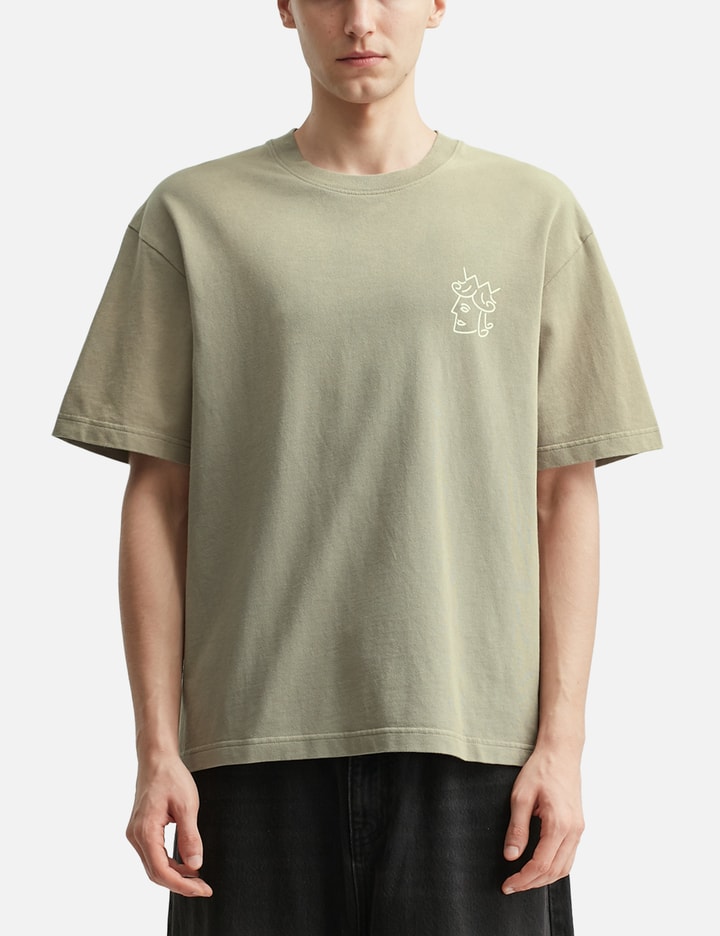 Sun Faded Queenhead Logo Short Sleeve T-shirt