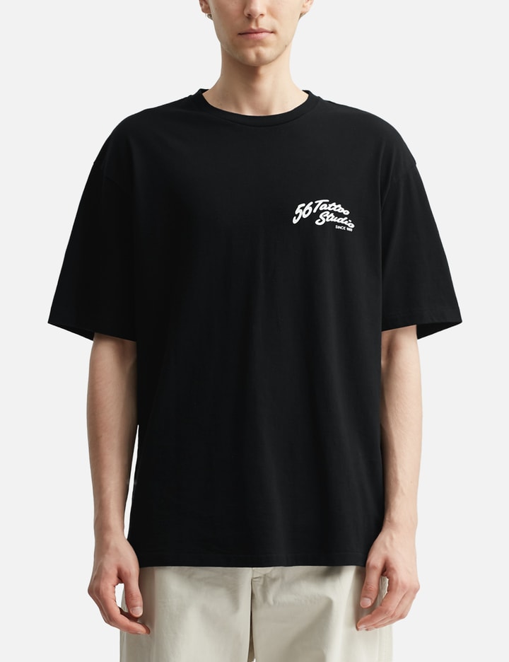 Wacko Maria x 56 Tattoo Studio Washed Heavy Weight Crew Neck T-shirt