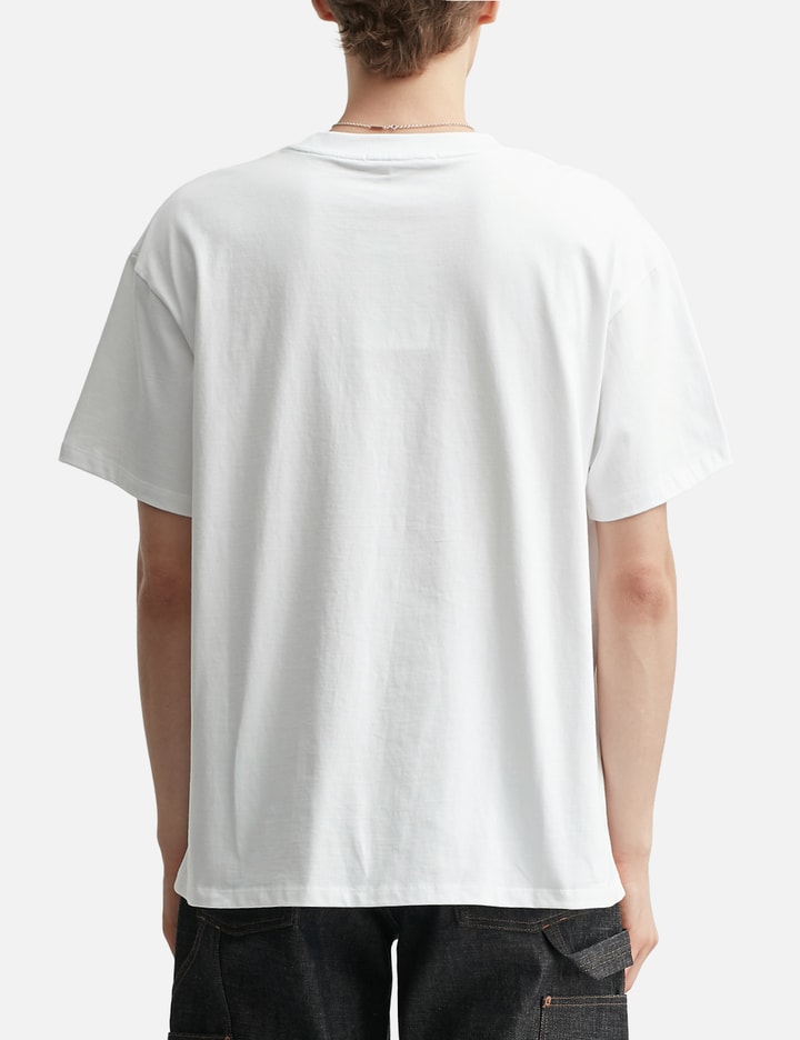 D Accent Crack Logo T-Shirts White