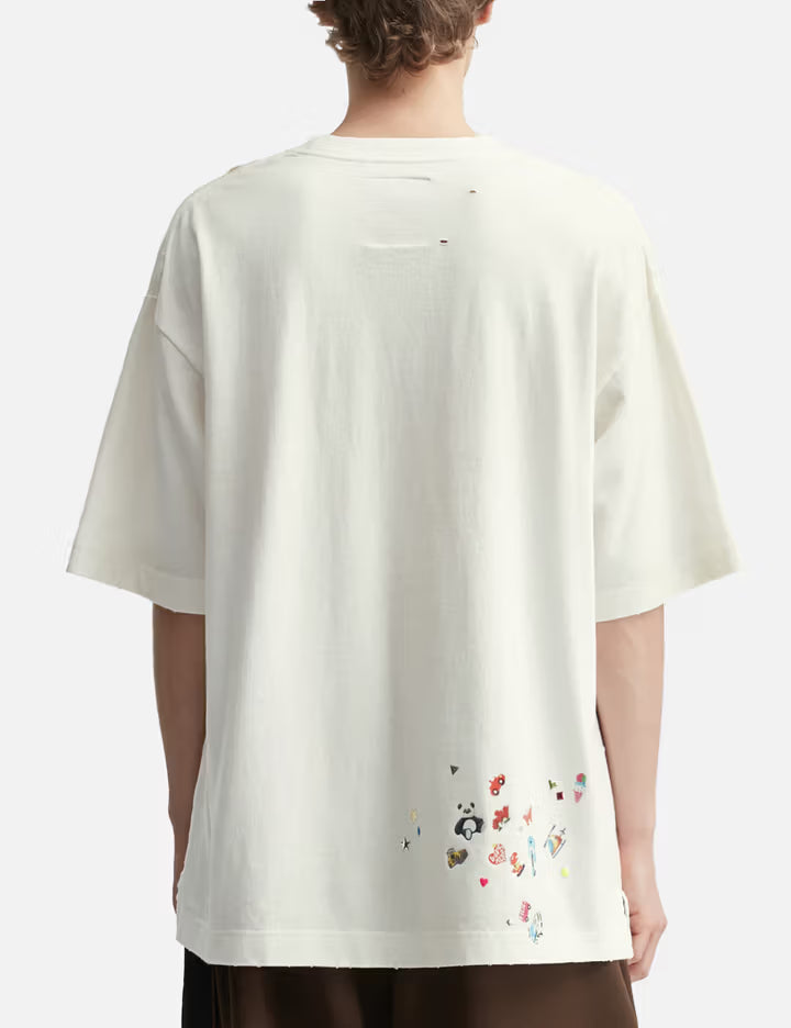 Kids Sticker Printed T-Shirt
