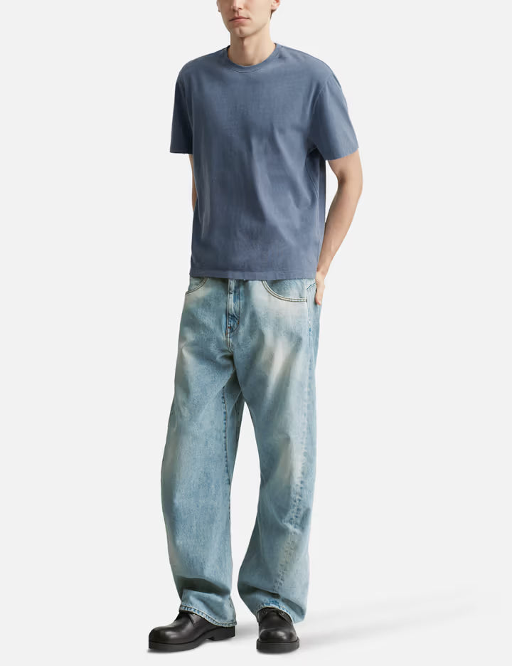 Damaged Color Dyed Crop T-shirt