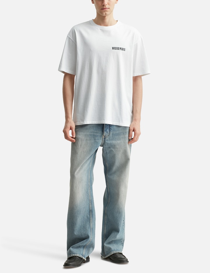 Tim Lehi / Washed Heavy Weight Crew Neck T-shirt ( Type-8 )