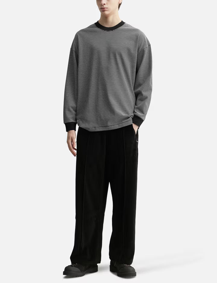"Relax Stripe Tab" Longsleeve T-Shirt