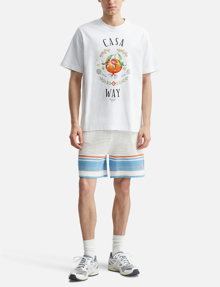 Casa Way Orange Mascot Short Sleeve T-shirt