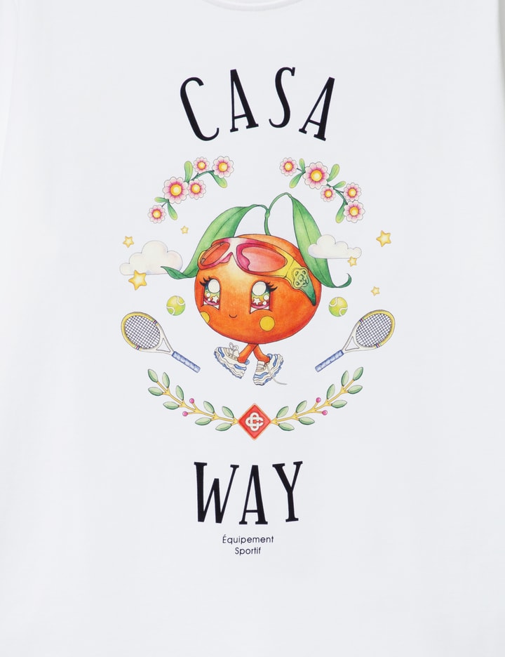 Casa Way Orange Mascot Short Sleeve T-shirt