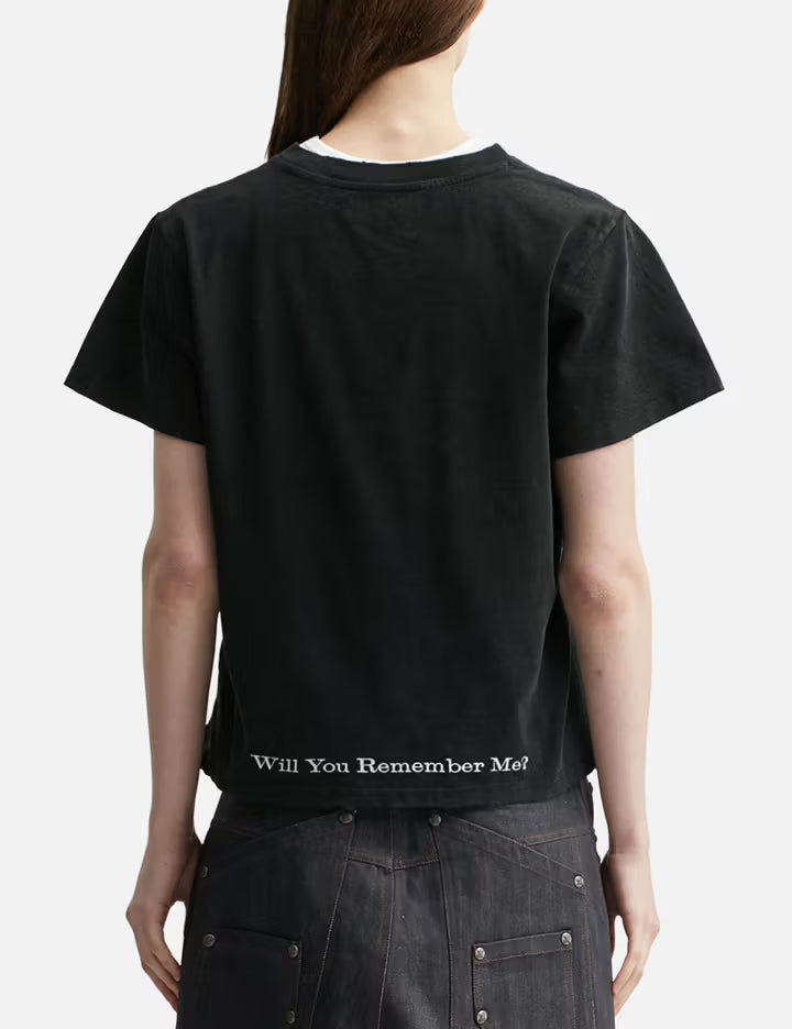"Caspian" Ghost Fitted T-Shirt In Washed Black