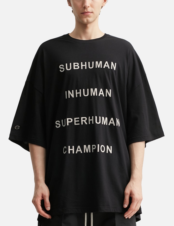 Rick Owens x Champion Tommy T-shirt W Subhuman Inhuman Superhuman