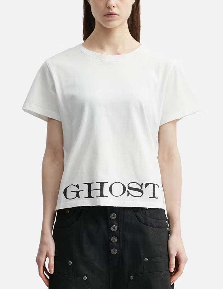 "Caspian" Ghost Fitted T-Shirt In White