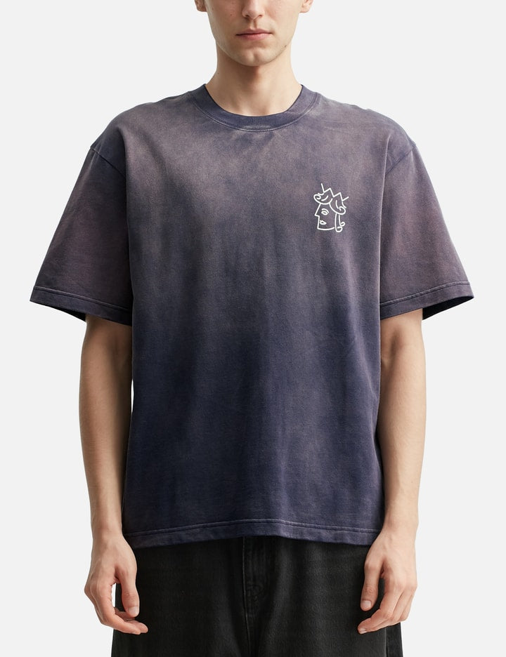 Sun Faded Queenhead Logo Short Sleeve T-shirt
