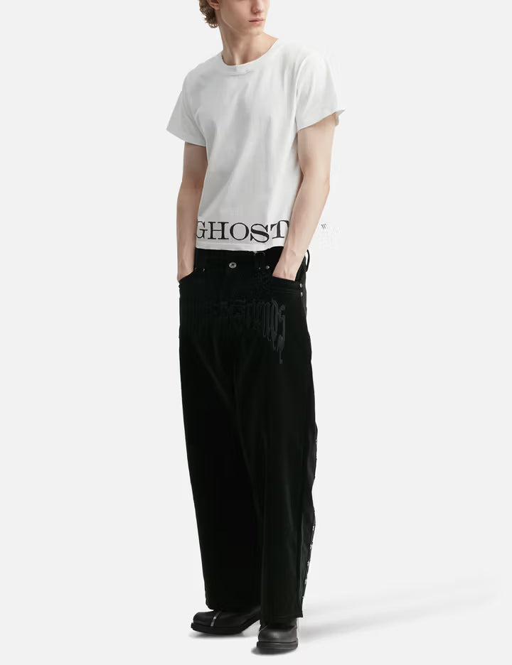 "Caspian" Ghost Fitted T-Shirt In White