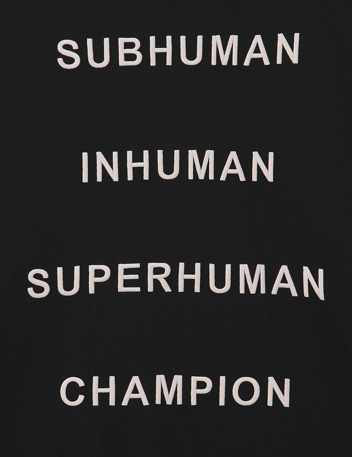 Rick Owens x Champion Tommy T-shirt W Subhuman Inhuman Superhuman