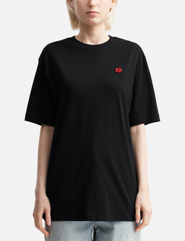 'Boke Flower' Embroidered T-shirt in Cotton