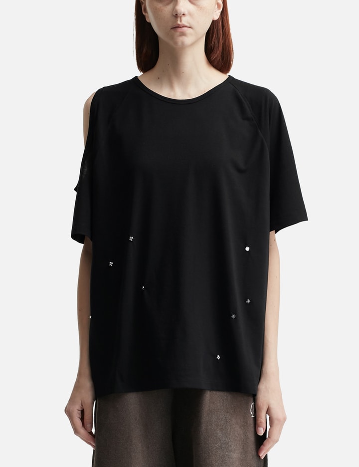 Deinet One-Slit Snap T-Shirts In Black