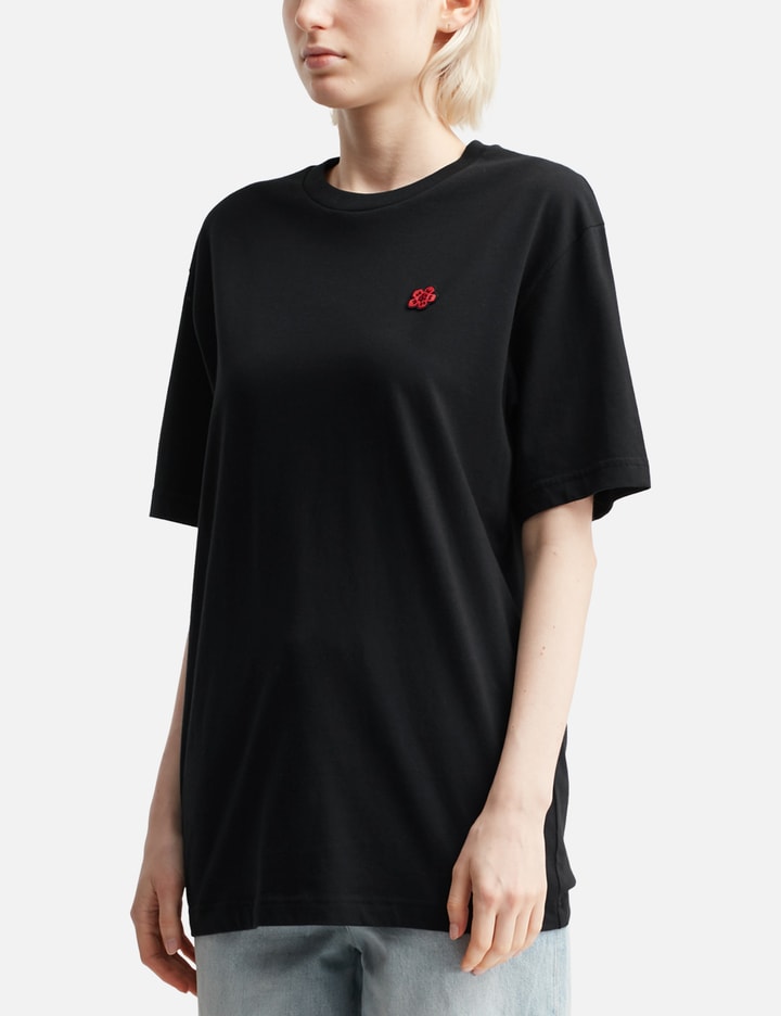 'Boke Flower' Embroidered T-shirt in Cotton
