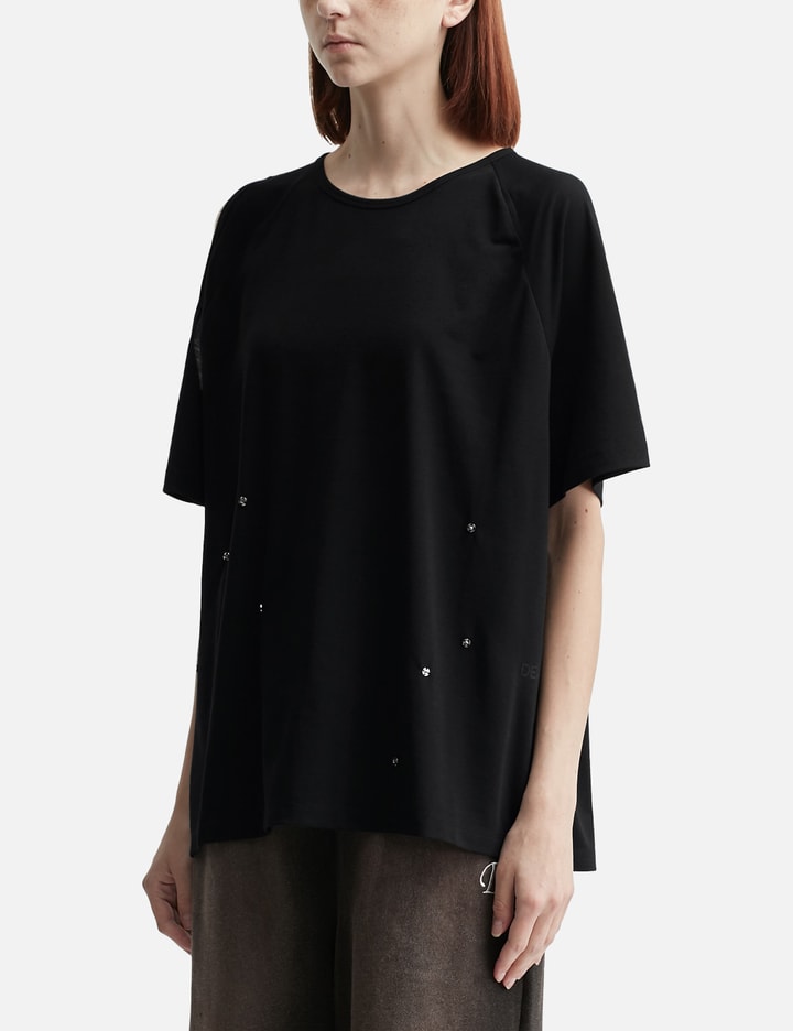 Deinet One-Slit Snap T-Shirts In Black