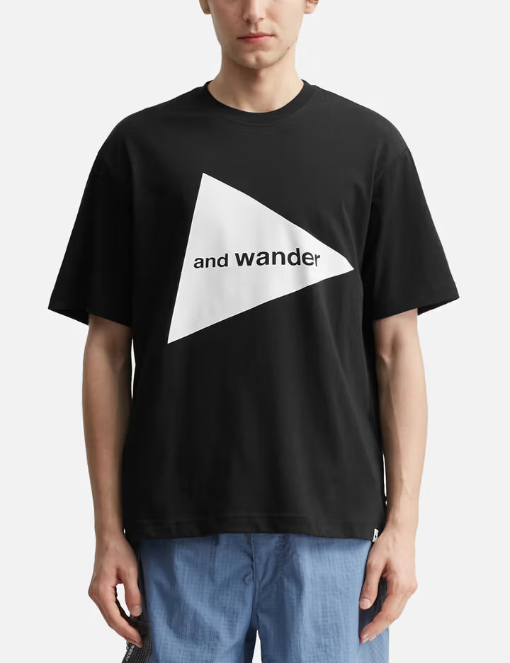 And Wander Big Logo Short Sleeves T-Shirt