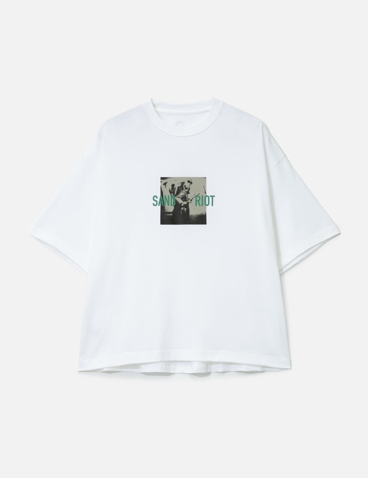 GOOPiMADE x TIGHTBOOTH “GTB-03T” Sand Riot Logo T-shirt