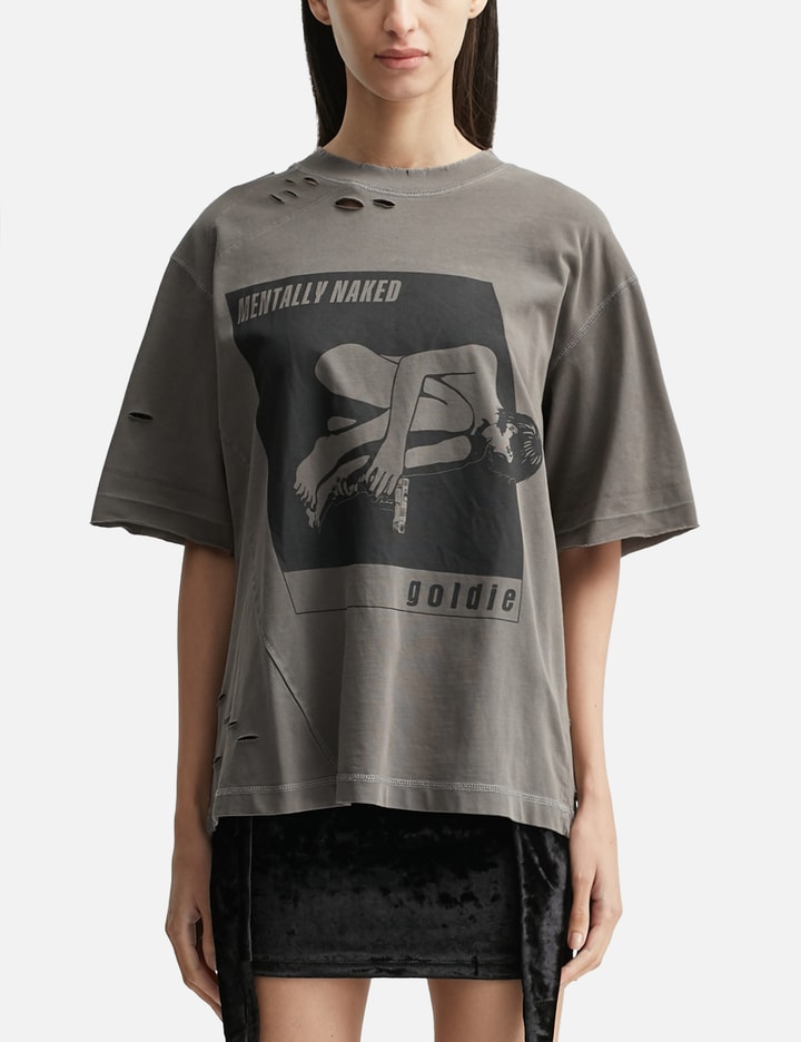 Naked Distressed Washed T-Shirt