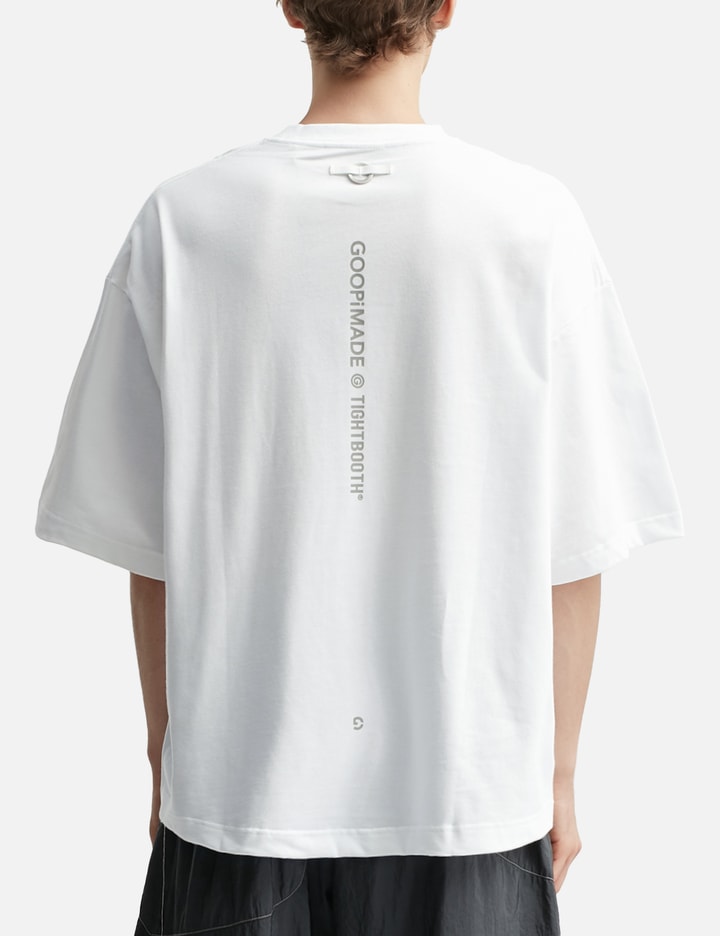 GOOPiMADE x TIGHTBOOTH “GTB-03T” Sand Riot Logo T-shirt