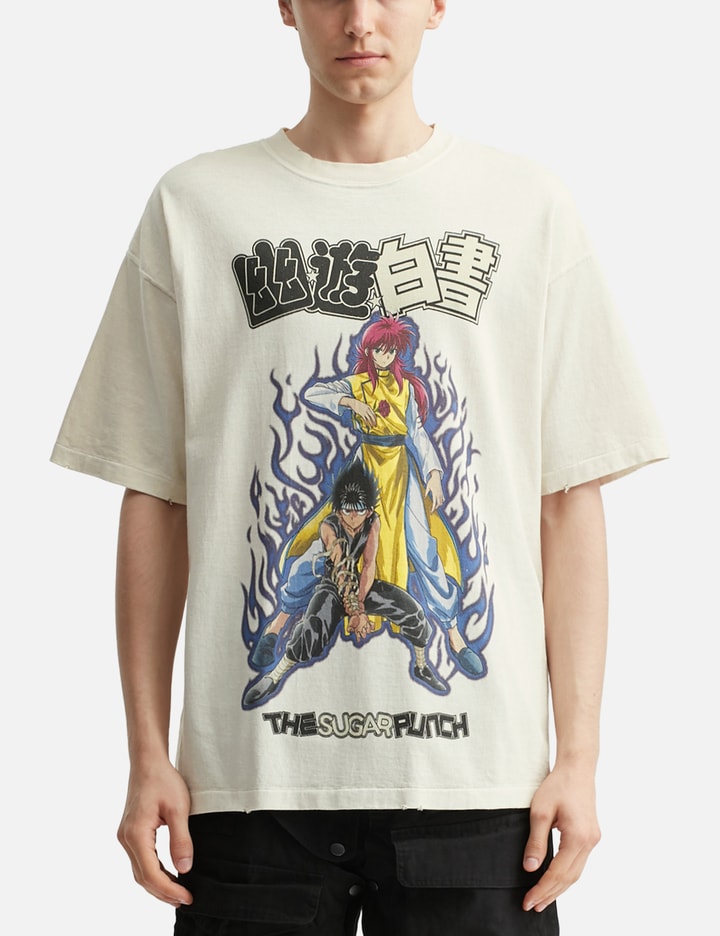 Yuyuhakusho Short Sleeve T-shirt (Kurama/Hiei)
