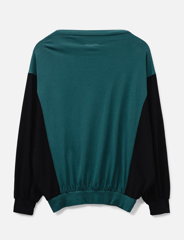 Two-Tone Upside-Down Sweatshirt