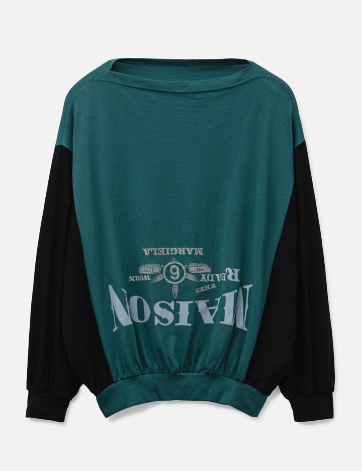 Two-Tone Upside-Down Sweatshirt