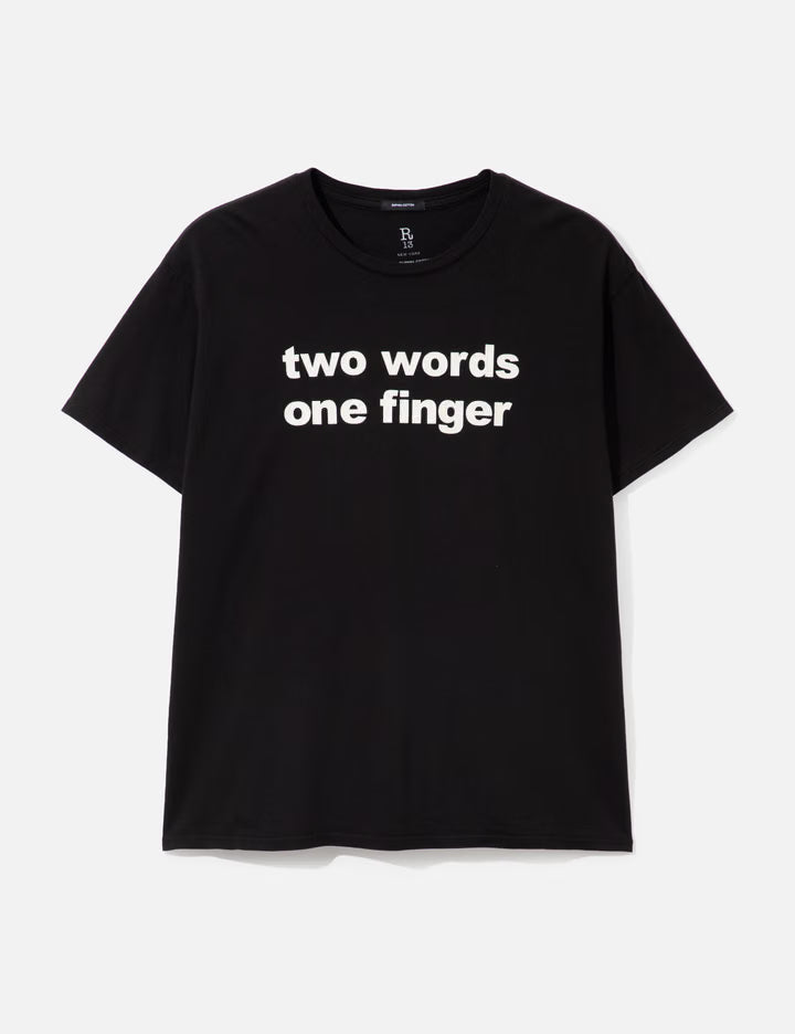 Two Words One Finger Boy T