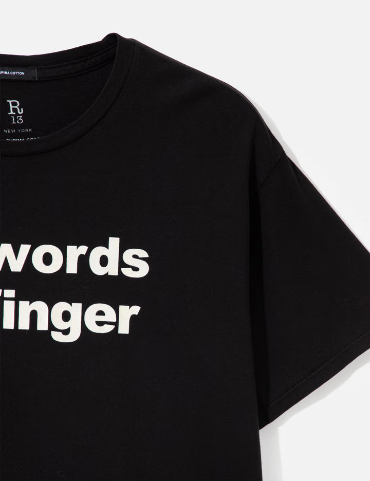 Two Words One Finger Boy T