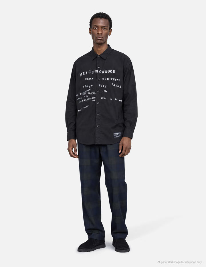 Typographic Shirt LS