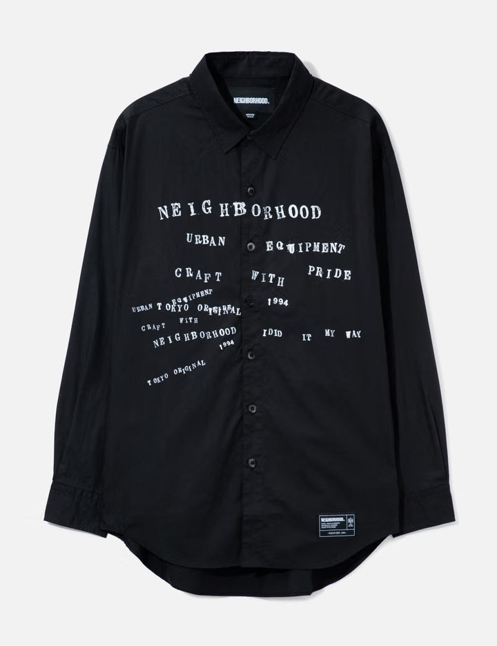 Typographic Shirt LS