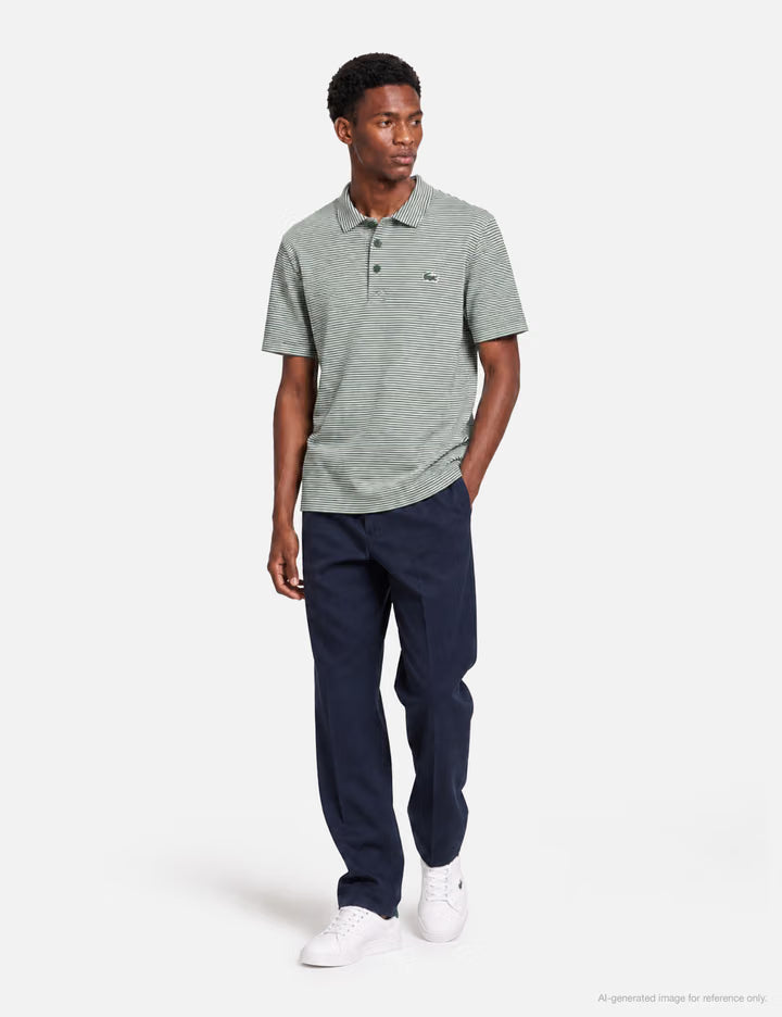 Ultra Dry Striped Golf Polo Shirt