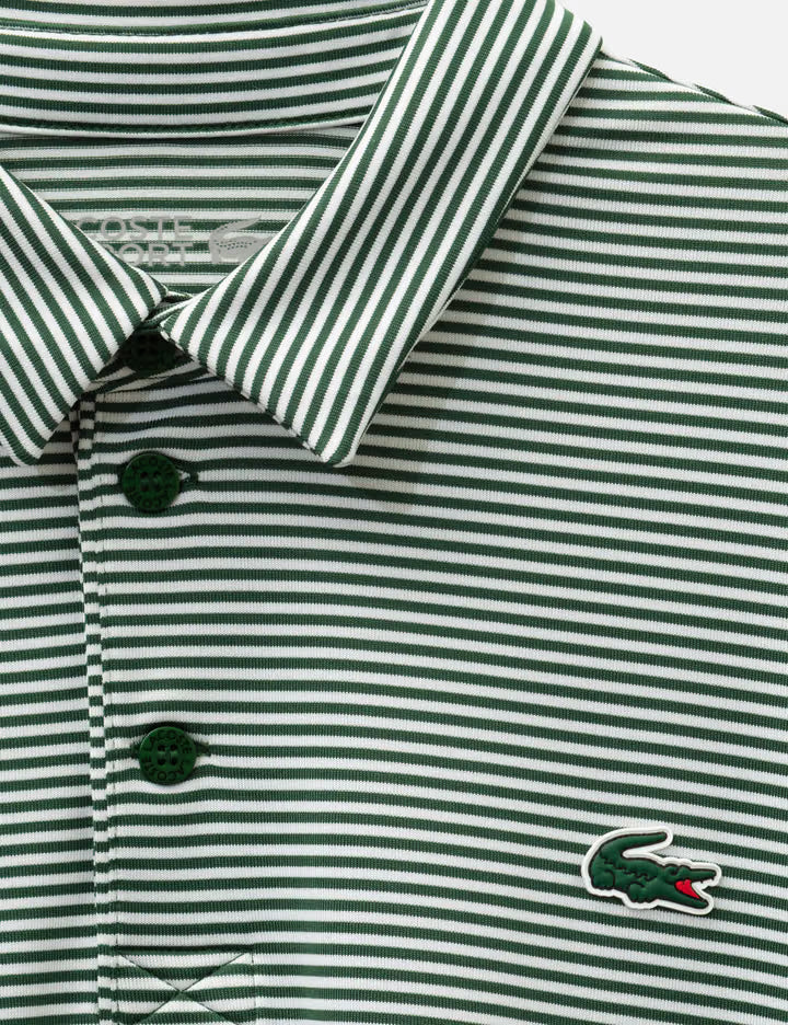 Ultra Dry Striped Golf Polo Shirt