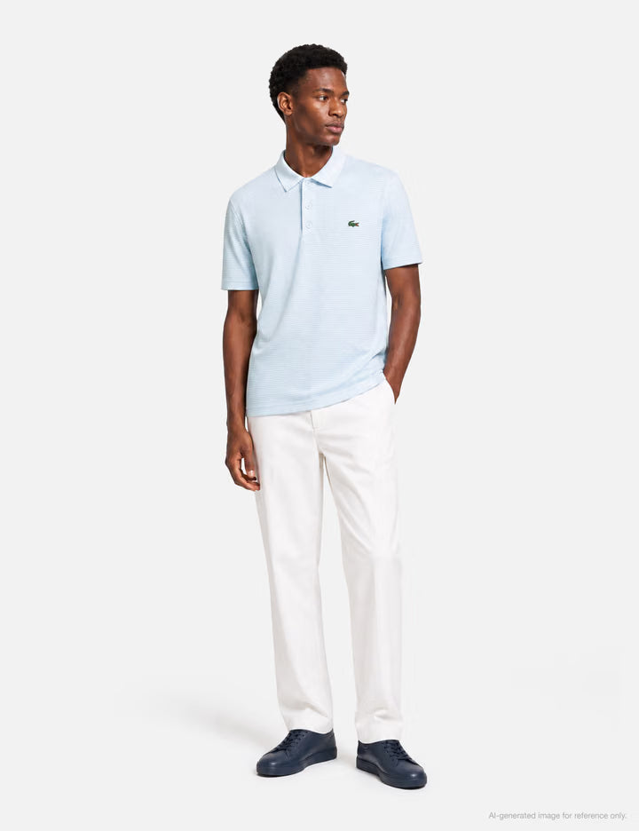 Ultra Dry Striped Golf Polo Shirt