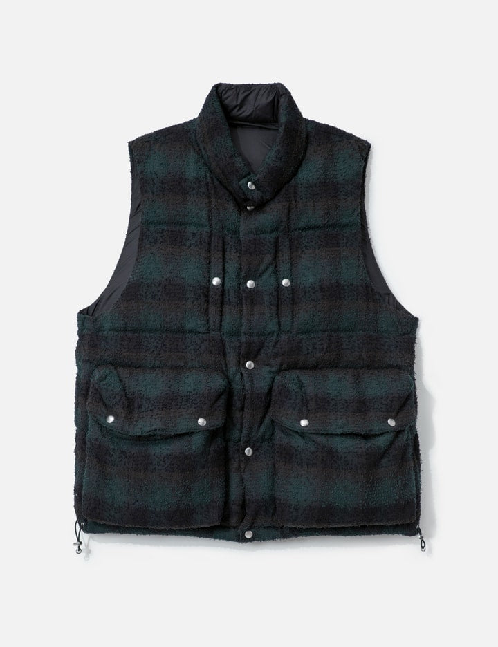 Plaid Puffer Reversivle Vest