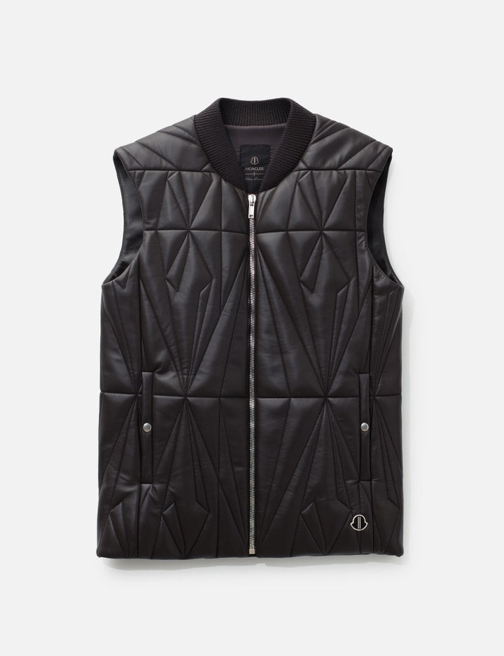 Moncler + Rick Owens Geocamo Flight Nappa Leather Gilet