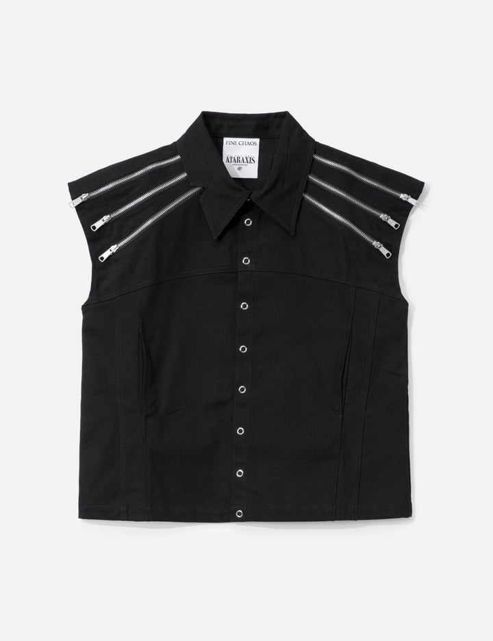 Zipper Choker Vest