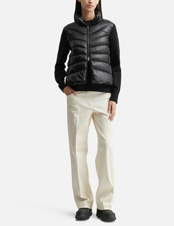 Padded Wool Cardigan
