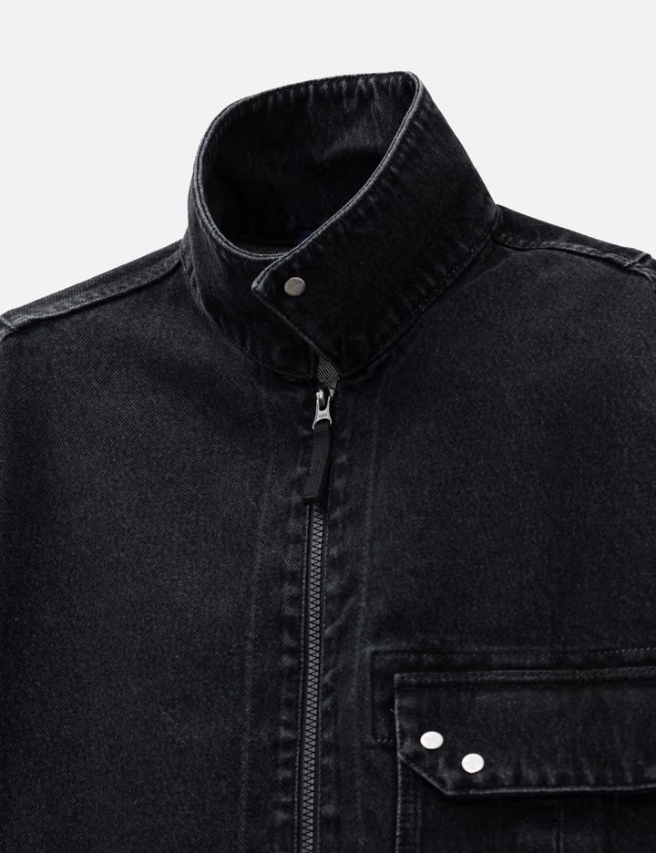 Washed Denim Comfort-Fit Overshirt