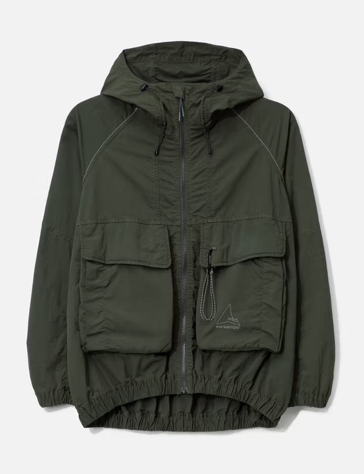 Roa X And Wander Garment Dye Nylon Hooded Jacket