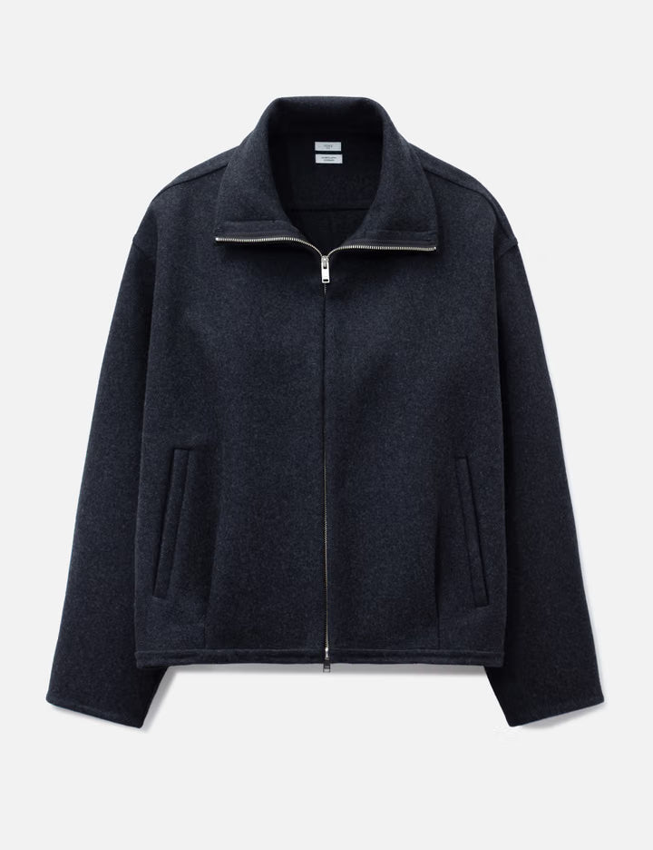 Wool Cashmere Balloon Silhouette Blouson