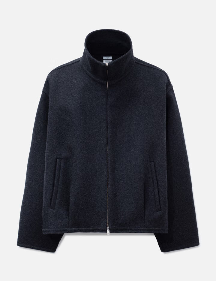 Wool Cashmere Balloon Silhouette Blouson