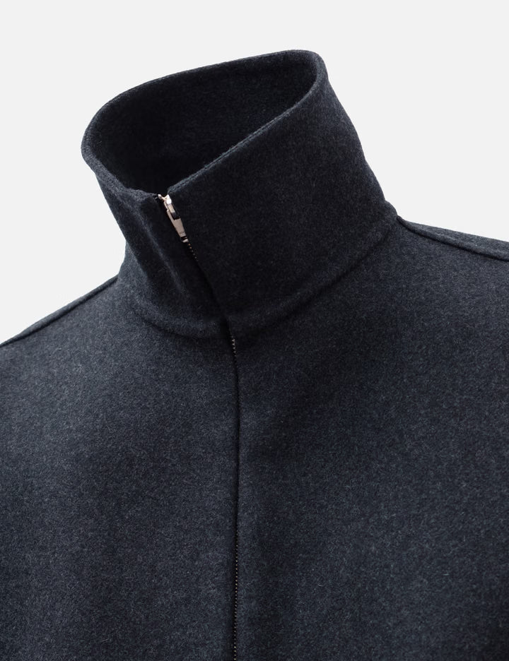 Wool Cashmere Balloon Silhouette Blouson