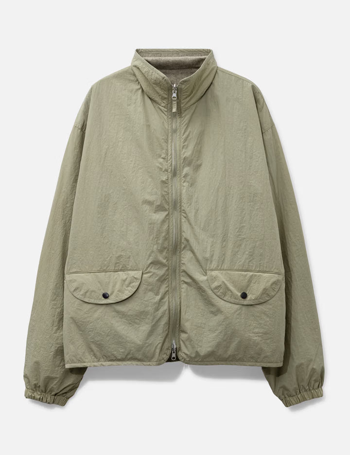 Wool Cashmere Fleece Reversible Blouson