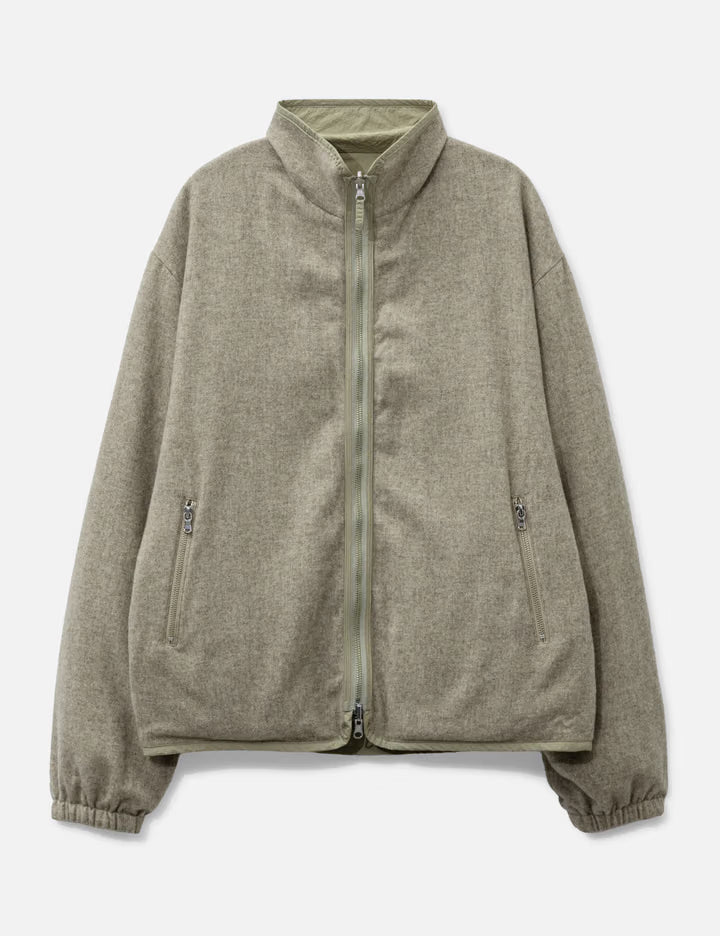 Wool Cashmere Fleece Reversible Blouson