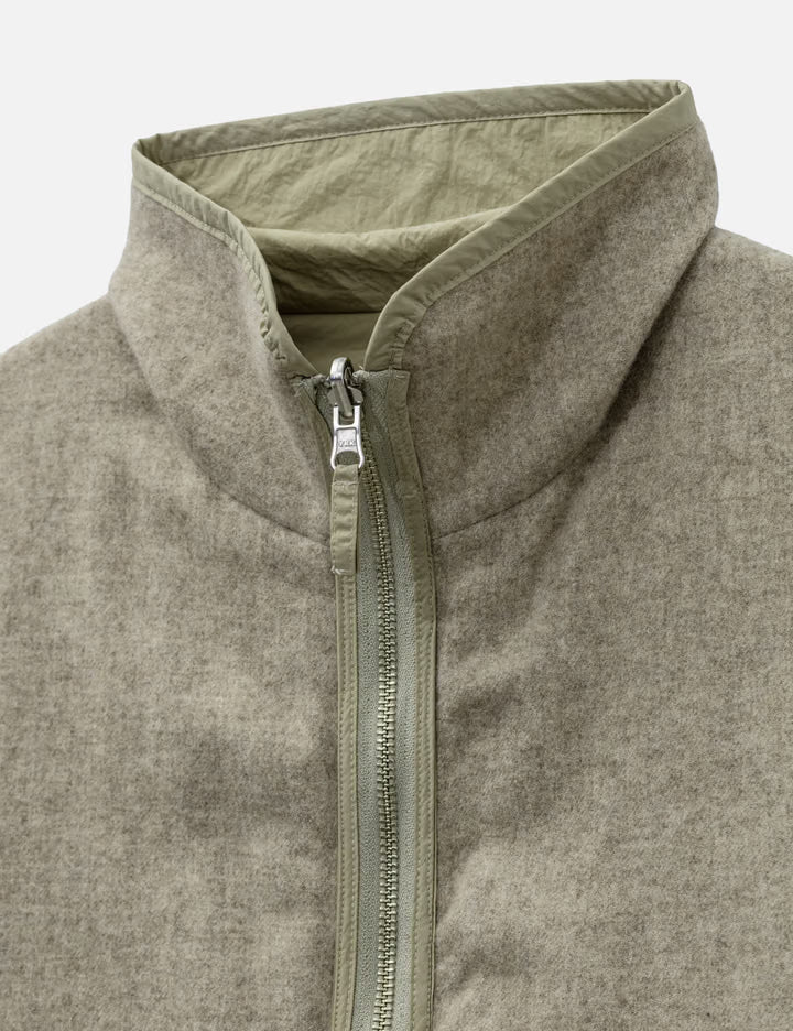 Wool Cashmere Fleece Reversible Blouson