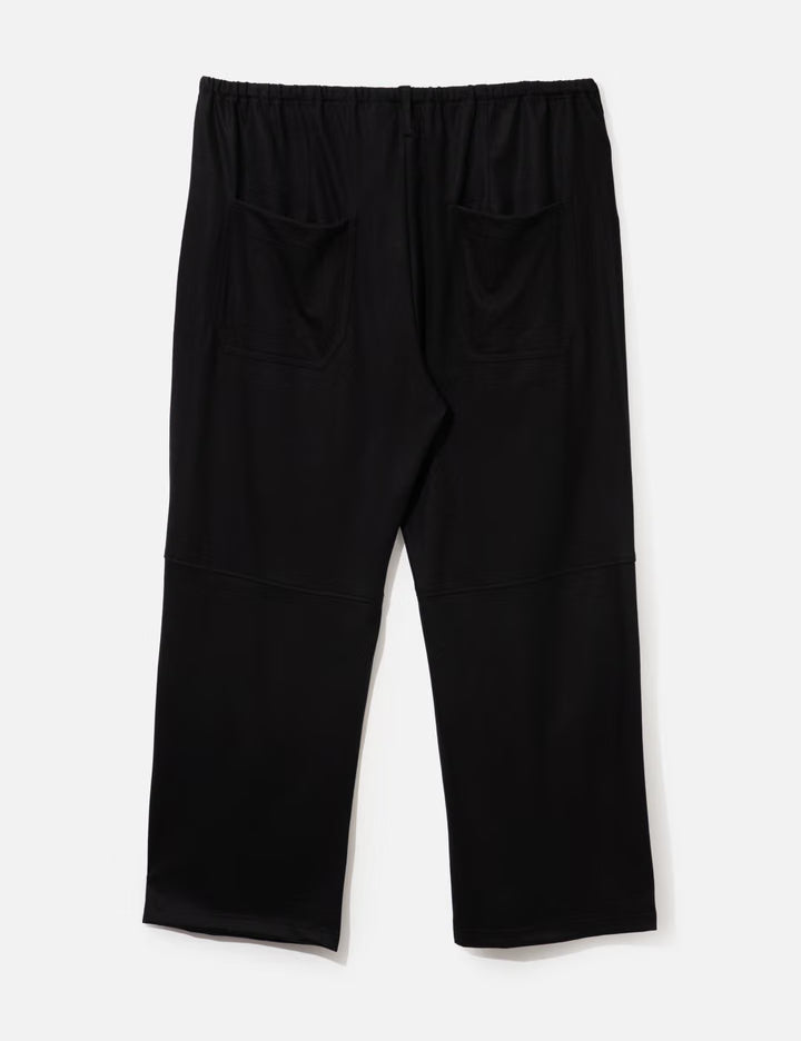 Wool Cut Knee Tuck Slacks