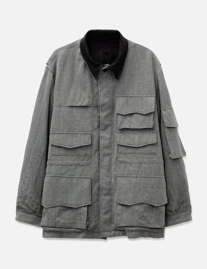 Wool Herringbone Hunter Jacket